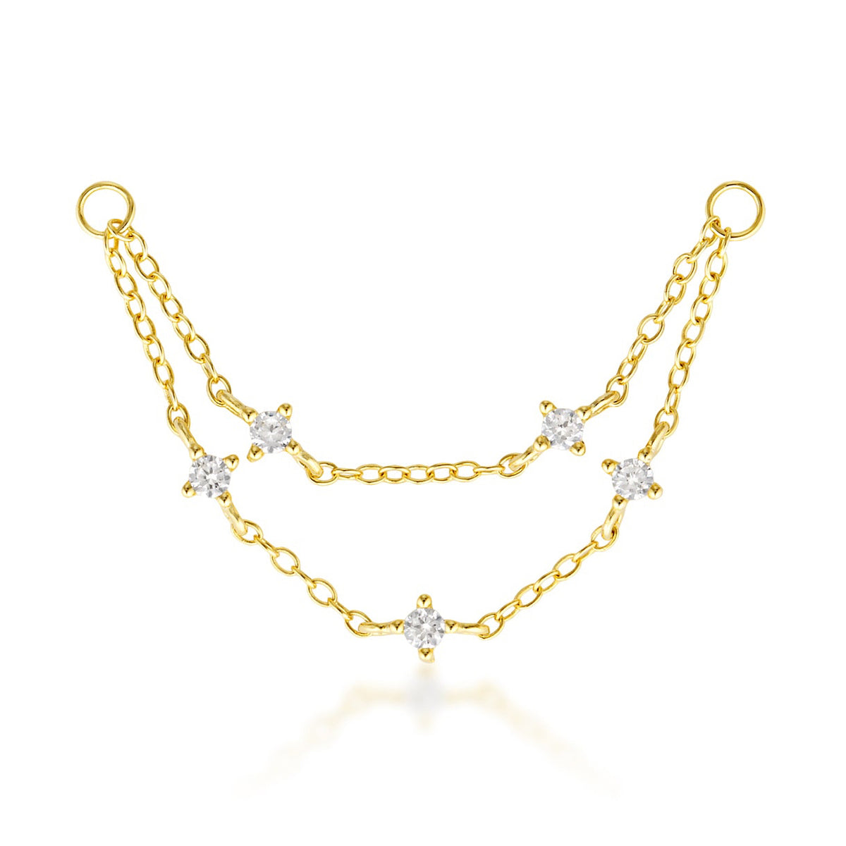 Ava Chain Charm - Gold Vermeil