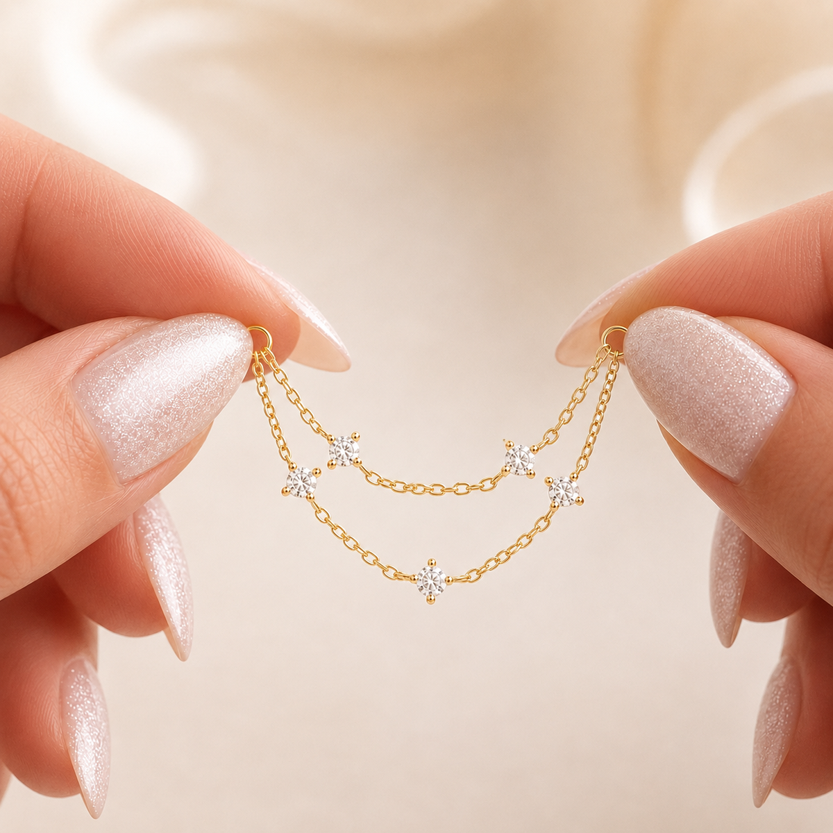 Ava Chain Charm - Gold Vermeil