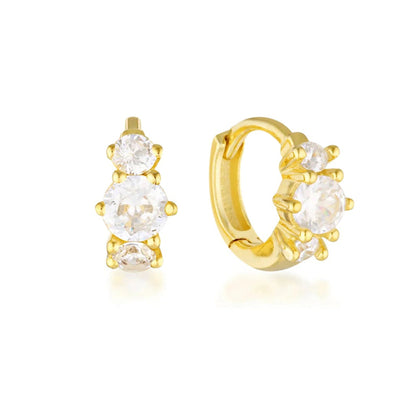 tiny huggie hoop earrings