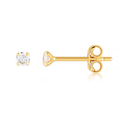 Christina Stud earrings made from 18 karat gold over 925 sterling silver