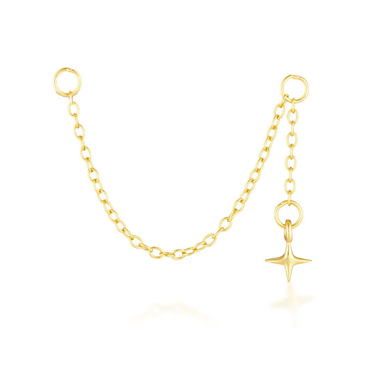 Elena Chain Charm - Gold Vermeil