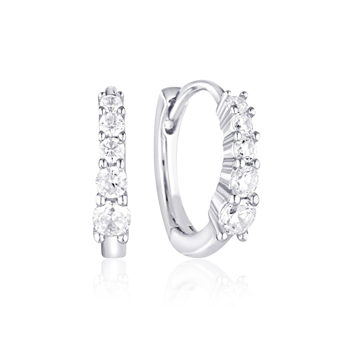 crystal hoop earrings
