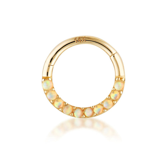 gold opal daith hoop