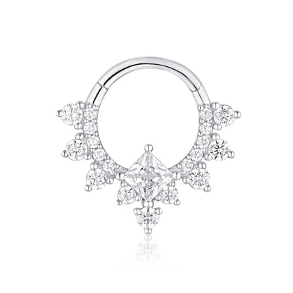 white gold daith hoop
