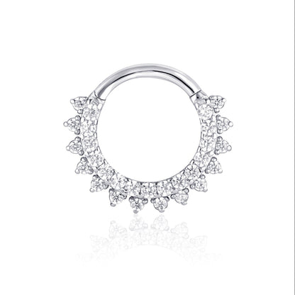 white gold daith hoop