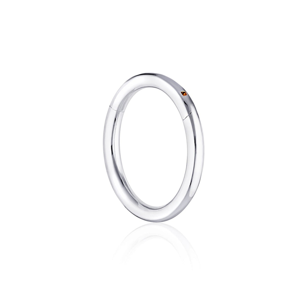 white gold nose ring
