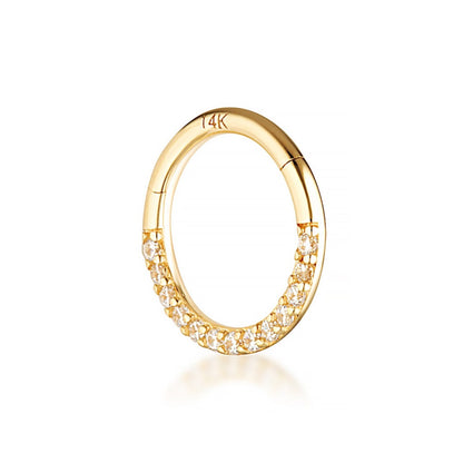 14 Karat Solid Gold Chloe Hoop for Helix Piercing