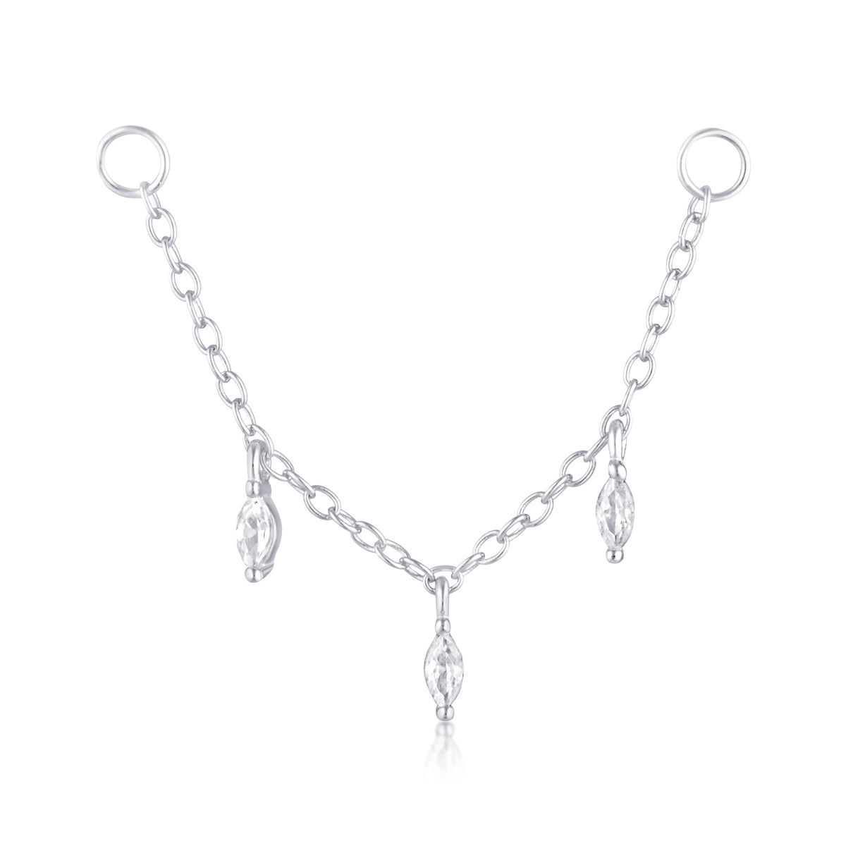 chain earring charm