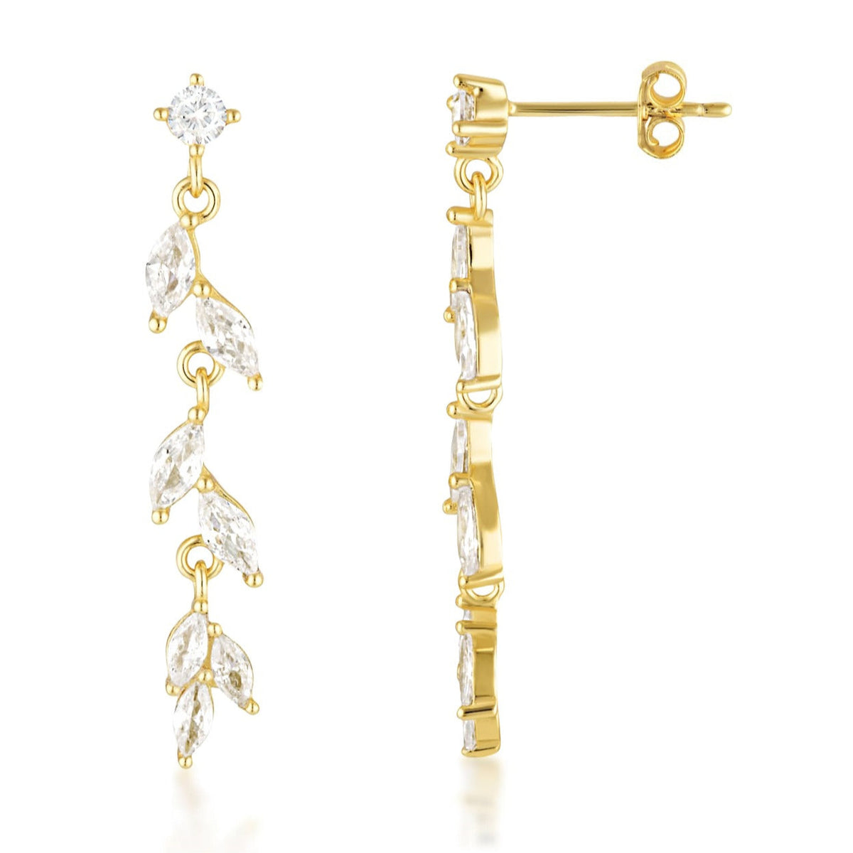 drop leaf earrings