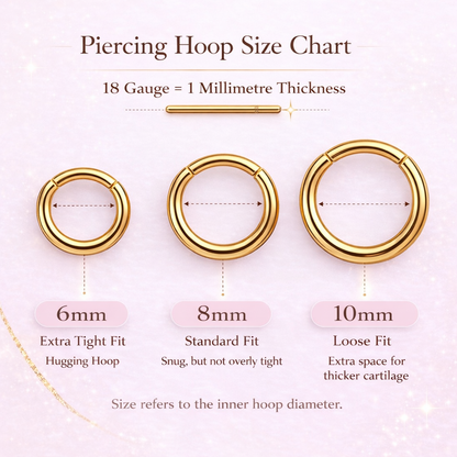 Leah Cartilage Hoop - Gold Vermeil