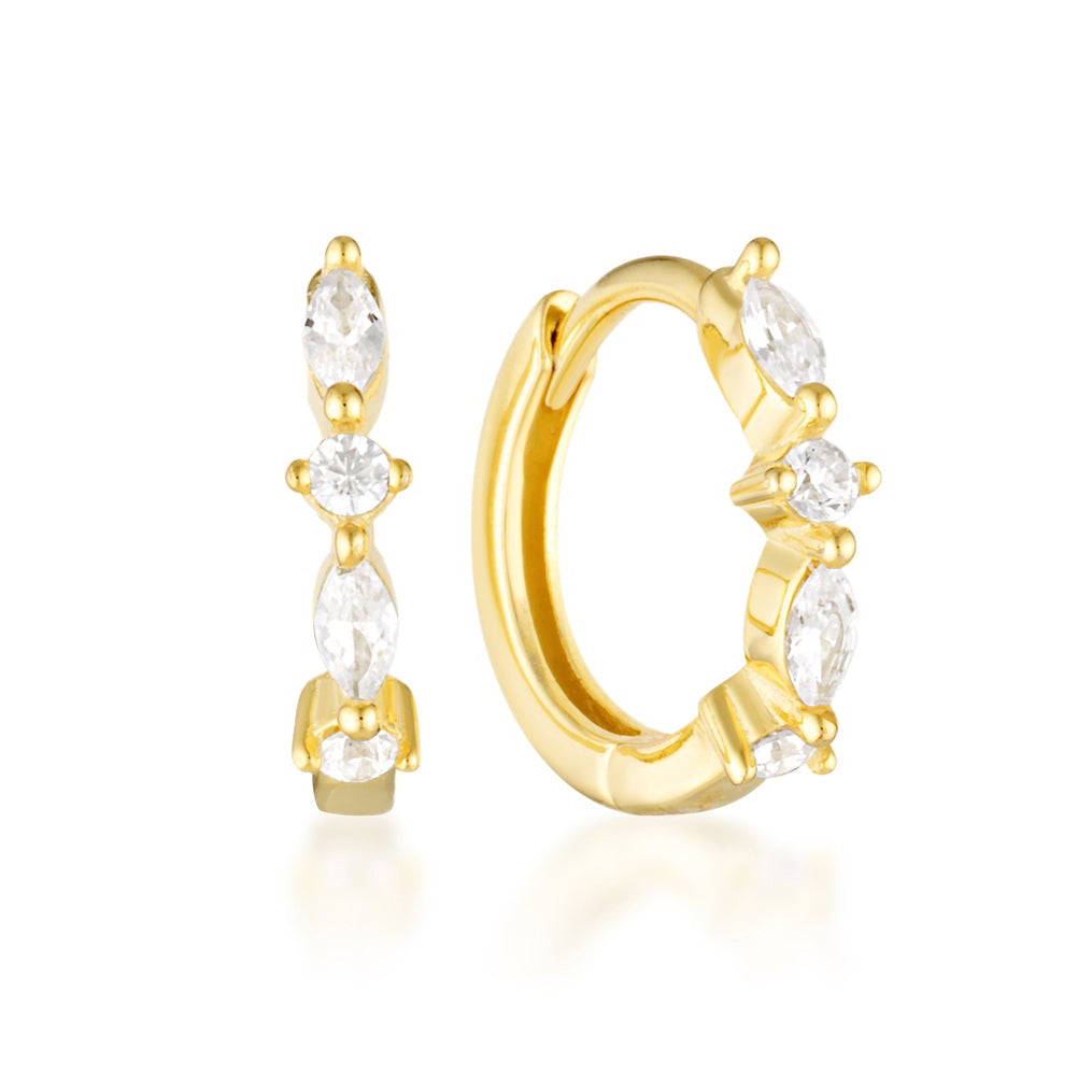 Penelope Hoop Earrings - Gold Vermeil