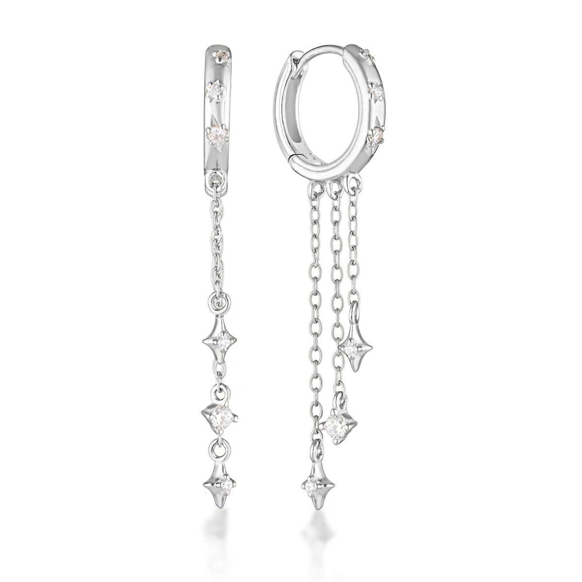 Stacey Hoop Earrings - 14K Solid Gold