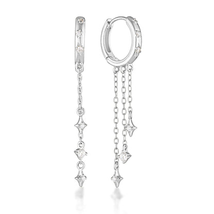 Stacey Hoop Earrings - 14K Solid Gold
