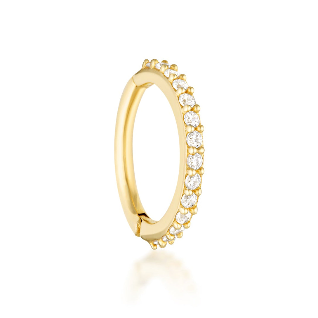 Alicia Conch Hoop - Gold Vermeil